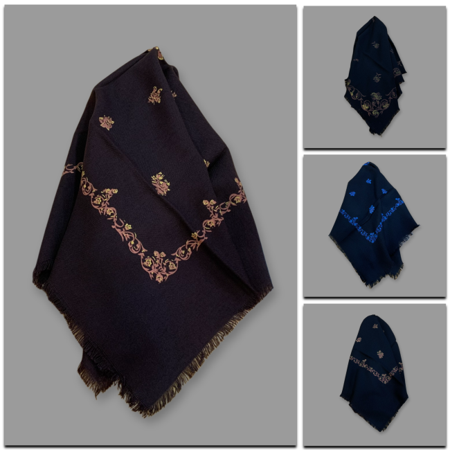 Lenço estampado 70 acrílico