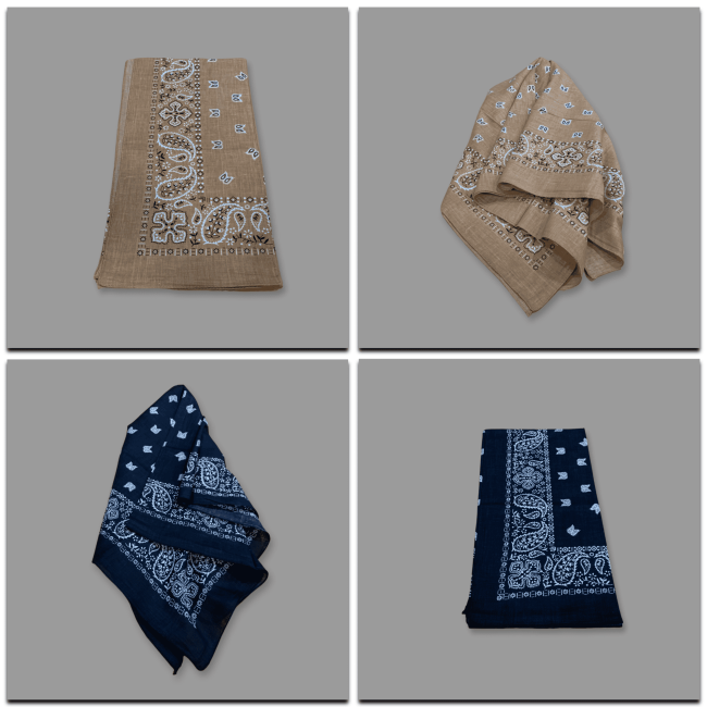 Lenço estampado 80 algodão