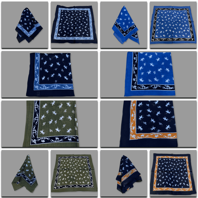 Lenço estampado 50 algodão