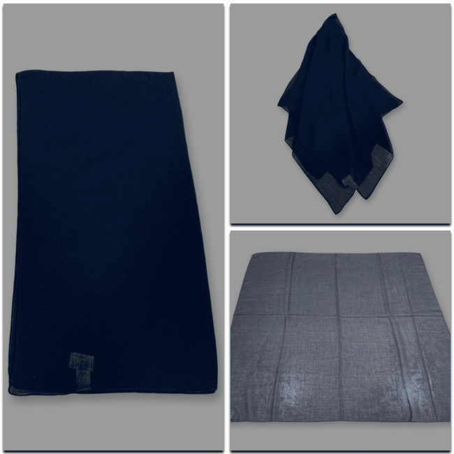 Lenço liso 90 poliester