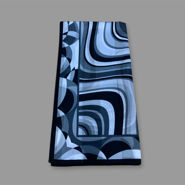 Lenço estampado 90 poliester